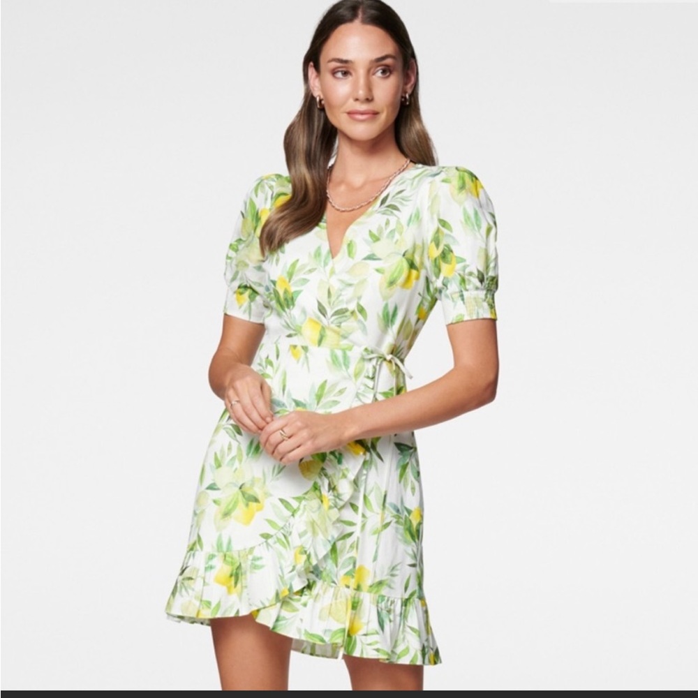 Forever new Boston wrap linen mini dress - Picture 2 of 5